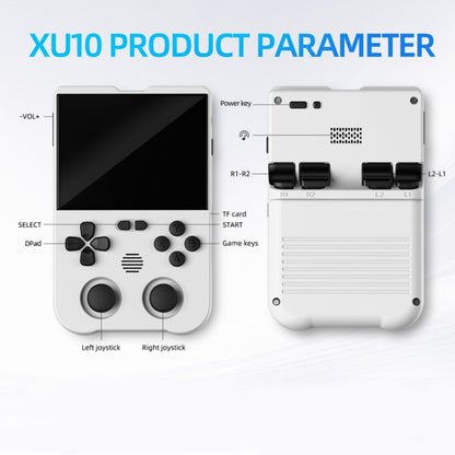 AMPOWN XU10 Handheld Game Console 3.5-Inch IPS Screen Linux System Portable Video Arcade, 64G, 128G, 256G