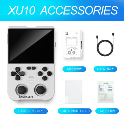 AMPOWN XU10 Handheld Game Console 3.5-Inch IPS Screen Linux System Portable Video Arcade, 64G, 128G, 256G