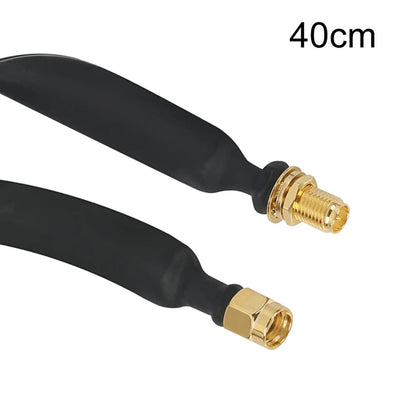 Fiberglass Antenna Through Wall Adapter Cable Flat Window Cable, RP-SMA Male To Female, SMA Male To Male, SMA Male To Female
