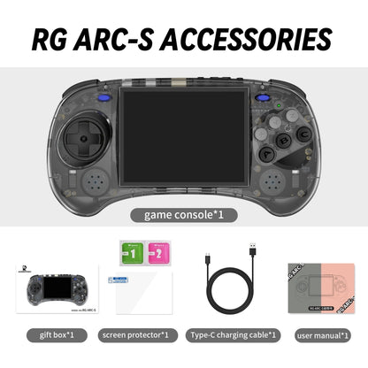 ANBERNIC RG ARC-S Handheld Game Console 4-Inch IPS Screen Linux System Portable Video Arcade, 128G, 256G
