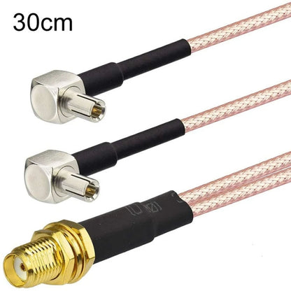 WiFi Antenna Extension Cable RG316 Extension Adapter Cable, SMA Female To 2 TS9 R, RP-SMA Female To 2 CRC9 R, RP-SMA Female To 2 TS9 R, SMA Female To 2 CRC9 R