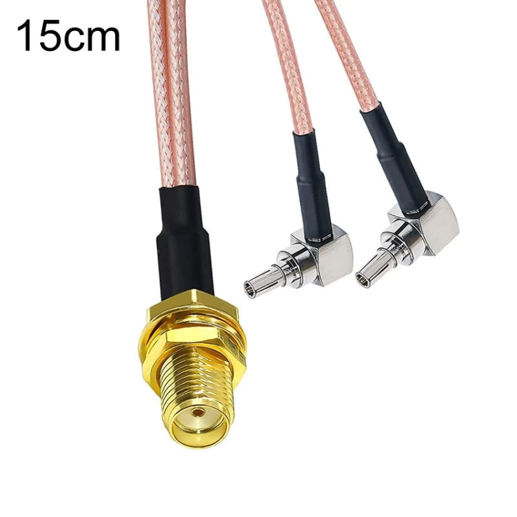 WiFi Antenna Extension Cable RG316 Extension Adapter Cable, SMA Female To 2 TS9 R, RP-SMA Female To 2 CRC9 R, RP-SMA Female To 2 TS9 R, SMA Female To 2 CRC9 R