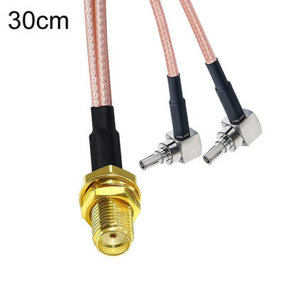 WiFi Antenna Extension Cable RG316 Extension Adapter Cable, SMA Female To 2 TS9 R, RP-SMA Female To 2 CRC9 R, RP-SMA Female To 2 TS9 R, SMA Female To 2 CRC9 R