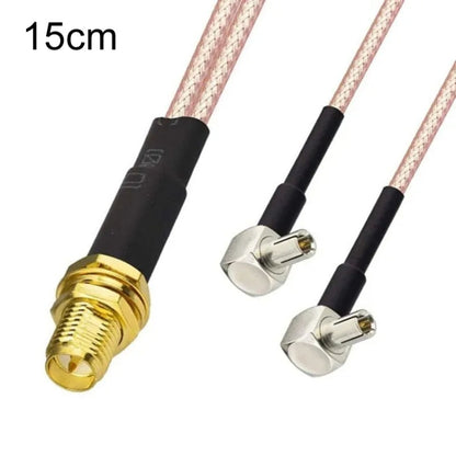 WiFi Antenna Extension Cable RG316 Extension Adapter Cable, SMA Female To 2 TS9 R, RP-SMA Female To 2 CRC9 R, RP-SMA Female To 2 TS9 R, SMA Female To 2 CRC9 R