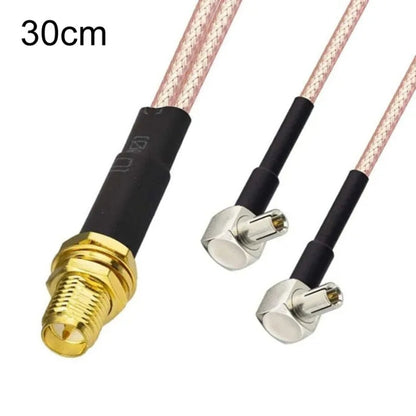 WiFi Antenna Extension Cable RG316 Extension Adapter Cable, SMA Female To 2 TS9 R, RP-SMA Female To 2 CRC9 R, RP-SMA Female To 2 TS9 R, SMA Female To 2 CRC9 R