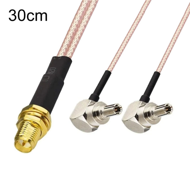 WiFi Antenna Extension Cable RG316 Extension Adapter Cable, SMA Female To 2 TS9 R, RP-SMA Female To 2 CRC9 R, RP-SMA Female To 2 TS9 R, SMA Female To 2 CRC9 R