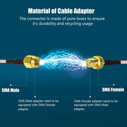 WiFi Antenna Extension Cable RG316 Extension Adapter Cable, SMA Female To 2 TS9 R, RP-SMA Female To 2 CRC9 R, RP-SMA Female To 2 TS9 R, SMA Female To 2 CRC9 R