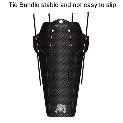 ENLEE Mountain Bike Fenders Mountain Bicycle Saddle Universal Riding Accessories, Carbon Fiber, Camouflage, Lightning