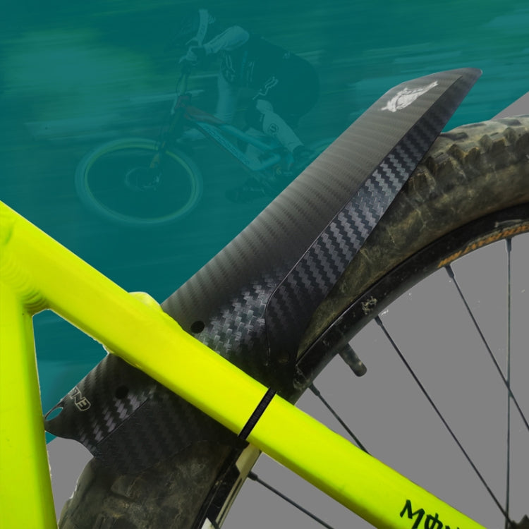 ENLEE Mountain Bike Fenders Mountain Bicycle Saddle Universal Riding Accessories, Carbon Fiber, Camouflage, Lightning