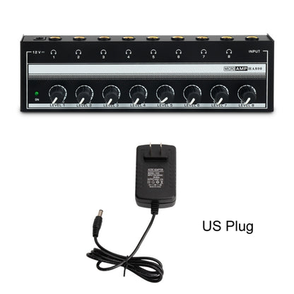 8-Channel Monitoring Multi-Channel Headphone Amplifier For Recording Studio, US Plug, HA800