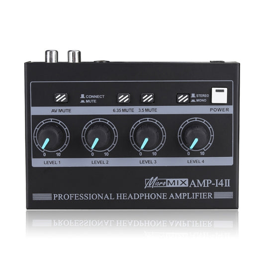 Mini HIFI 8-channel Monitoring Portable Headphone Amplifier Distributor, AMP-i4Ⅱ