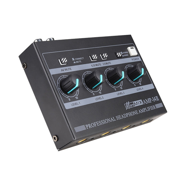 Mini HIFI 8-channel Monitoring Portable Headphone Amplifier Distributor, AMP-i4Ⅱ