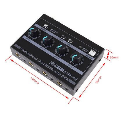 Mini HIFI 8-channel Monitoring Portable Headphone Amplifier Distributor, AMP-i4Ⅱ