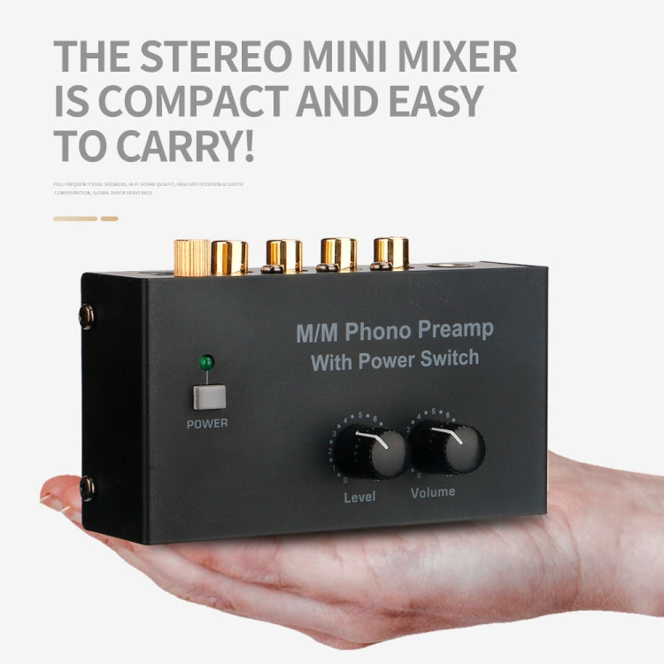 Vinyl Record Player Preamplifier, US Plug, PP500 US Plug