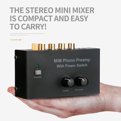 Vinyl Record Player Preamplifier, US Plug, PP500 US Plug