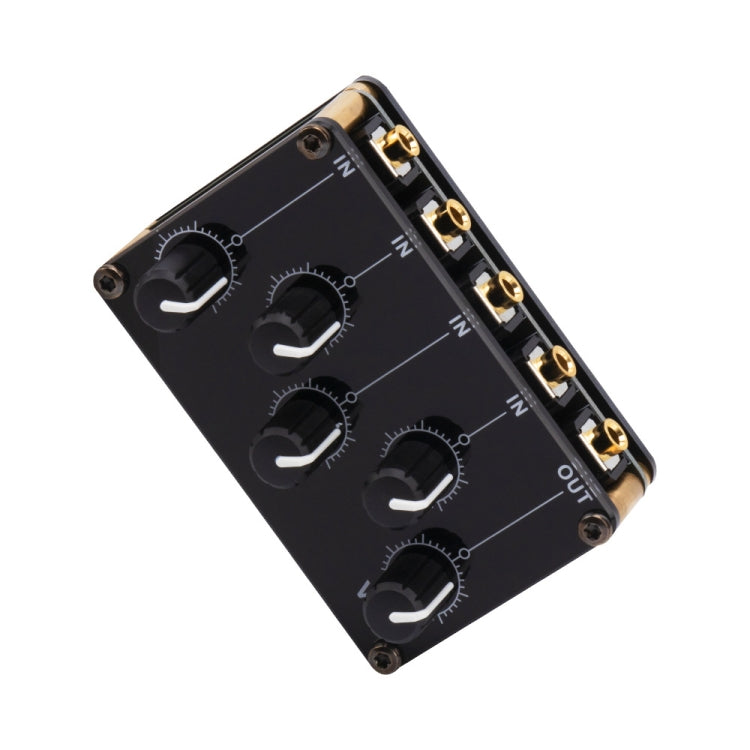 Portable 4-Way Stereo Line Passive Mixer Console, TX400