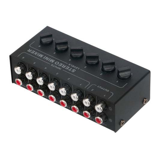 Audio Stereo Hub 6-Channel Passive Mixer Controller, CX600