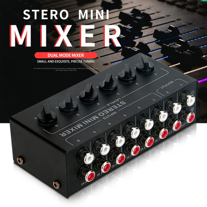 Audio Stereo Hub 6-Channel Passive Mixer Controller, CX600
