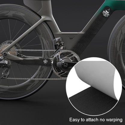 ENLEE E17305 6pcs /Set Road Bike Frame Stickers Thickened Waterproof Chain Guard Protector Decal, Carbon Fiber, Stripe, Anime, Diamond