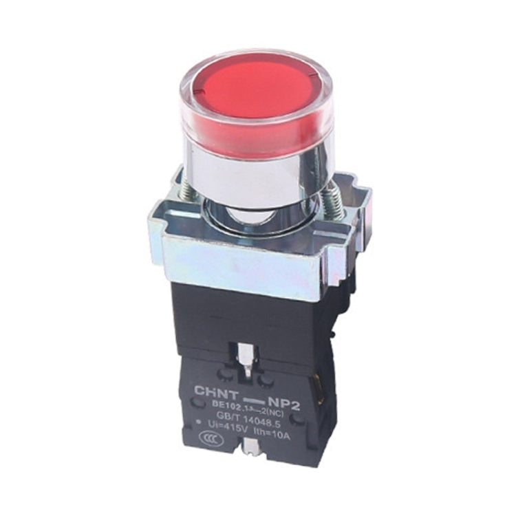 Pushbutton Switches With LED Light Silver Alloy Contact Push Button, CHINT NP2-BW3461/24V 1 NO, CHINT NP2-BW3462/24V 1 NC, CHINT NP2-BW3465/24V 1 NO+1 NC, CHINT NP2-BW3463/24V 2 NO, CHINT NP2-BW3461/220V 1 NO, CHINT NP2-BW3462/220V 1 NC