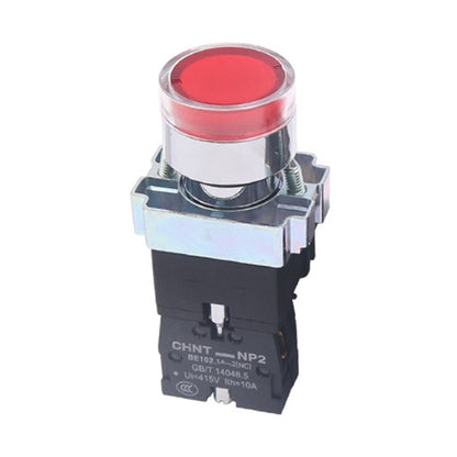 Pushbutton Switches With LED Light Silver Alloy Contact Push Button, CHINT NP2-BW3461/24V 1 NO, CHINT NP2-BW3462/24V 1 NC, CHINT NP2-BW3465/24V 1 NO+1 NC, CHINT NP2-BW3463/24V 2 NO, CHINT NP2-BW3461/220V 1 NO, CHINT NP2-BW3462/220V 1 NC