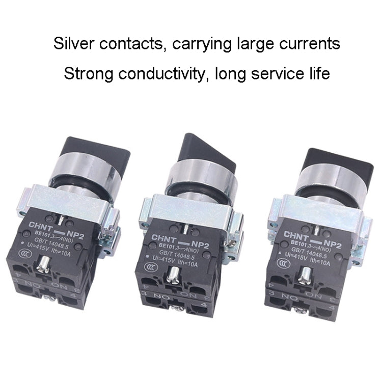 Power Transfer Switch Short Handle Master Knob 22mm, CHINT NP2-BD21 2 Gear Self-locking 1NO, CHINT NP2-BD25 2 Gear Self-locking 1NO+1NC, CHINT NP2-BD23 2 Gear Self-locking 2NO, CHINT NP2-BD33 3 Gear Self-locking 2NO