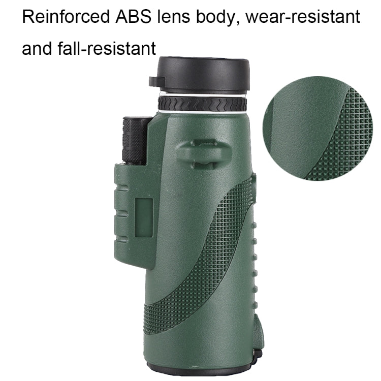40x60 FMC Multi-layer Coated High-definition Monocular Binoculars, Standard, with Holder and Tripod