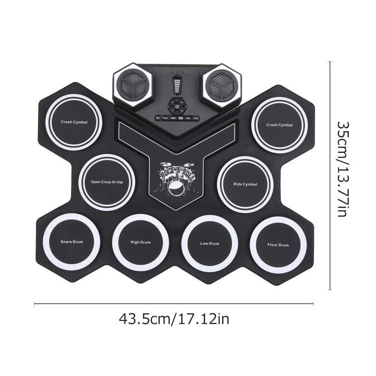 G6008 Desktop Drums With Sound Lithium Portable Drum Set Bluetooth Kids Practice Drum