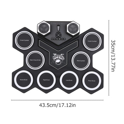 G6008 Desktop Drums With Sound Lithium Portable Drum Set Bluetooth Kids Practice Drum