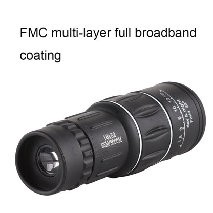 16x52 High Definition Outdoor Bird Viewing Monocular Telescope, 16x52 Prism, 16x52 Green Film, 16x52 without Bag, 16x52 with Clip+Tripod