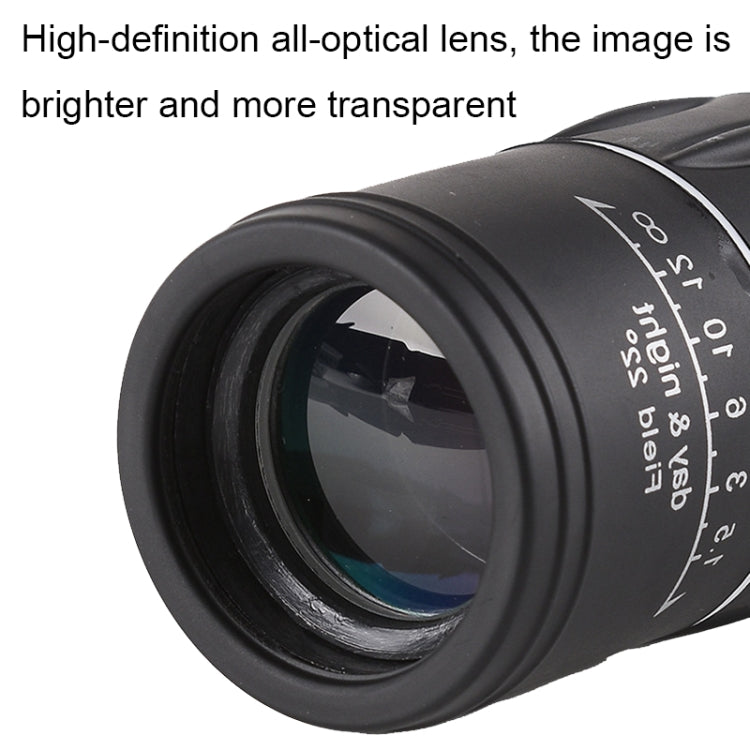 16x52 High Definition Outdoor Bird Viewing Monocular Telescope, 16x52 Prism, 16x52 Green Film, 16x52 without Bag, 16x52 with Clip+Tripod