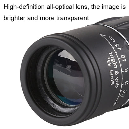 16x52 High Definition Outdoor Bird Viewing Monocular Telescope, 16x52 Prism, 16x52 Green Film, 16x52 without Bag, 16x52 with Clip+Tripod