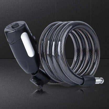 Fixed Portable Anti-theft Thickened Steel Wire Chain Bicycle Lock, Matte Black 1.5m, Matte Black 1.8m