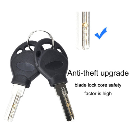 Fixed Portable Anti-theft Thickened Steel Wire Chain Bicycle Lock, Matte Black 1.5m, Matte Black 1.8m