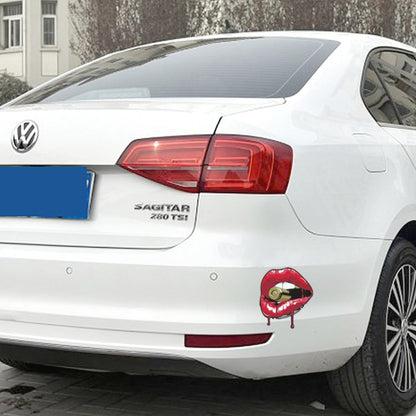 Lip Car Stickers Body Bumper Scratch Stickers, 13x11cm, 20x19cm