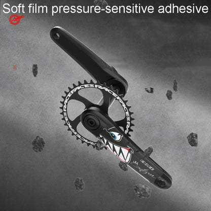 ENLEE EM2201 2pcs /Set Bicycle Crank Protective Covers Universal Decoration For Mountain And Road Bikes, Shark, Transparent, Flash, Explosion