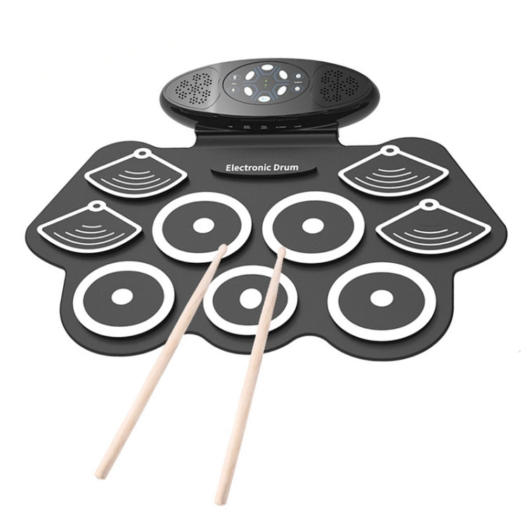 W562 Thickened 7 Drum Set Silicone Hand Rolled Drums Jazz Drums Percussion Instruments Electronic Drums, W562