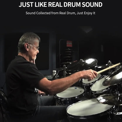 W562 Thickened 7 Drum Set Silicone Hand Rolled Drums Jazz Drums Percussion Instruments Electronic Drums, W562