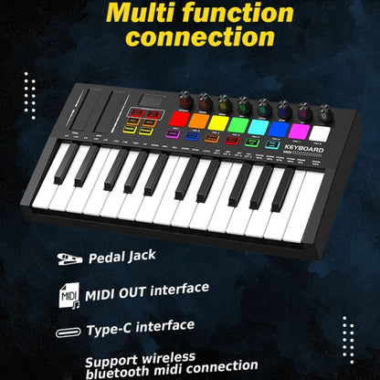 MD02 25 Key USB Keyboard And Drum Pad MIDI Controller Keyboard Piano, MD02