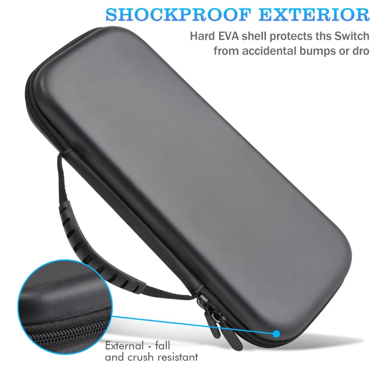 For PIayStation Portal Game Console EVA Leather Grain Handbag Clutch Protective Bag, Leather Grain
