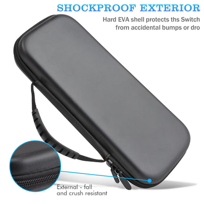 For PIayStation Portal Game Console EVA Leather Grain Handbag Clutch Protective Bag, Leather Grain