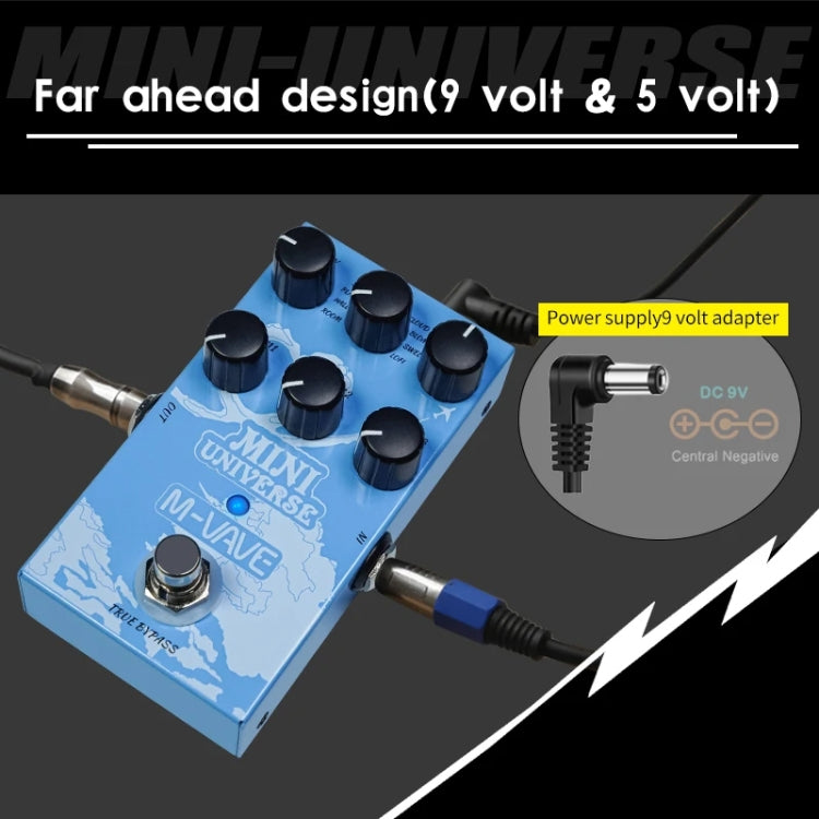 M-VAVE Guitar Monoblock Effects Digital Modeling Reverb Effects, MINI-UNIVERSE