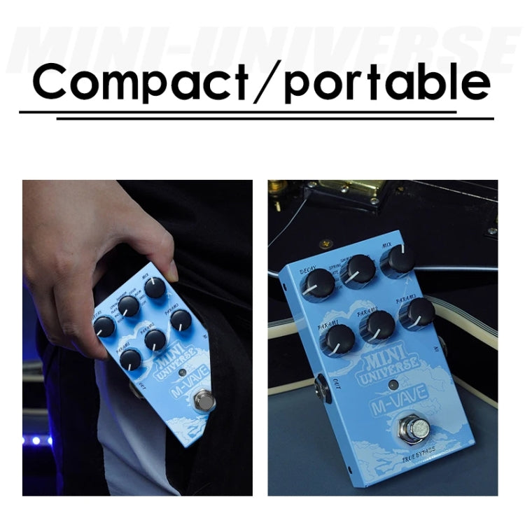M-VAVE Guitar Monoblock Effects Digital Modeling Reverb Effects, MINI-UNIVERSE