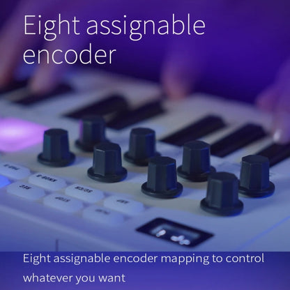 M-VAVE SMK-25 USB MIDI Keyboard Controller With 8 Back Drum Pads, M-VAVE SMK-25