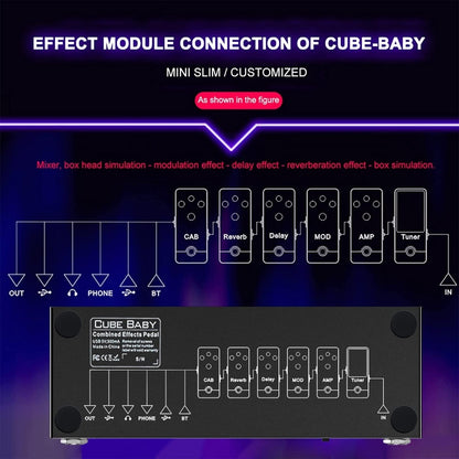 M-VAVE Cube Baby Guitar Effect Device Guitar Accessories, Cube Baby