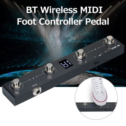 M-VAVE MIDI Bluetooth Controller MIDI Pedal Page Turner Multifunctional Musical Instrument Accessories, Chocolate MIDI