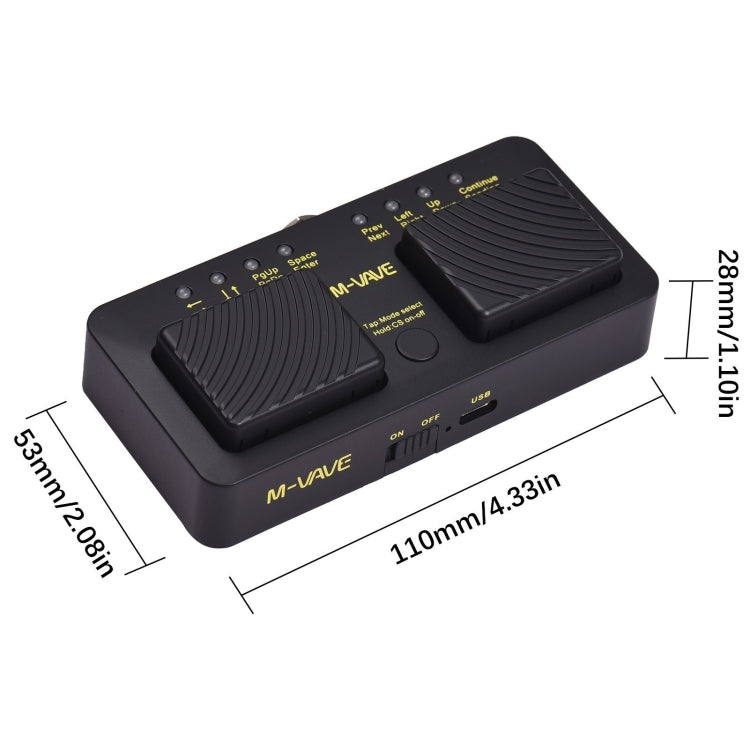 M-VAVE CUBE TURNER PRO Electric Guitar Effect Loop Bluetooth Spectrometer Controller, CUBE TURNER PRO