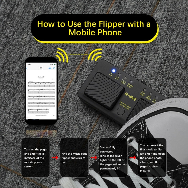M-VAVE CUBE TURNER PRO Electric Guitar Effect Loop Bluetooth Spectrometer Controller, CUBE TURNER PRO