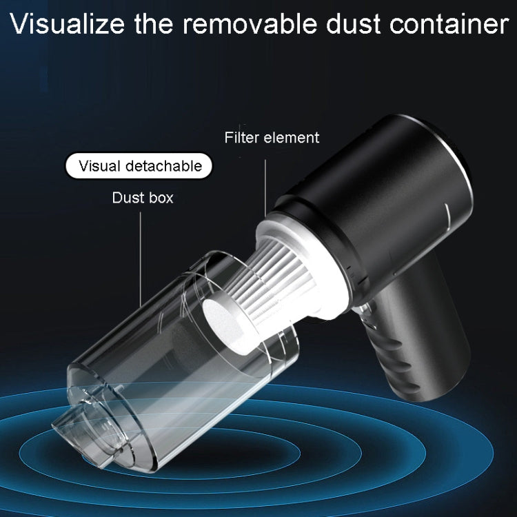 Automotive Household Small Vacuum Cleaner Car Charging Powerful Cleaning Tool, F6002