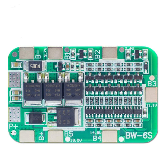6 String 22/24V 18650 Lithium Battery Protection Board, 6 Strings